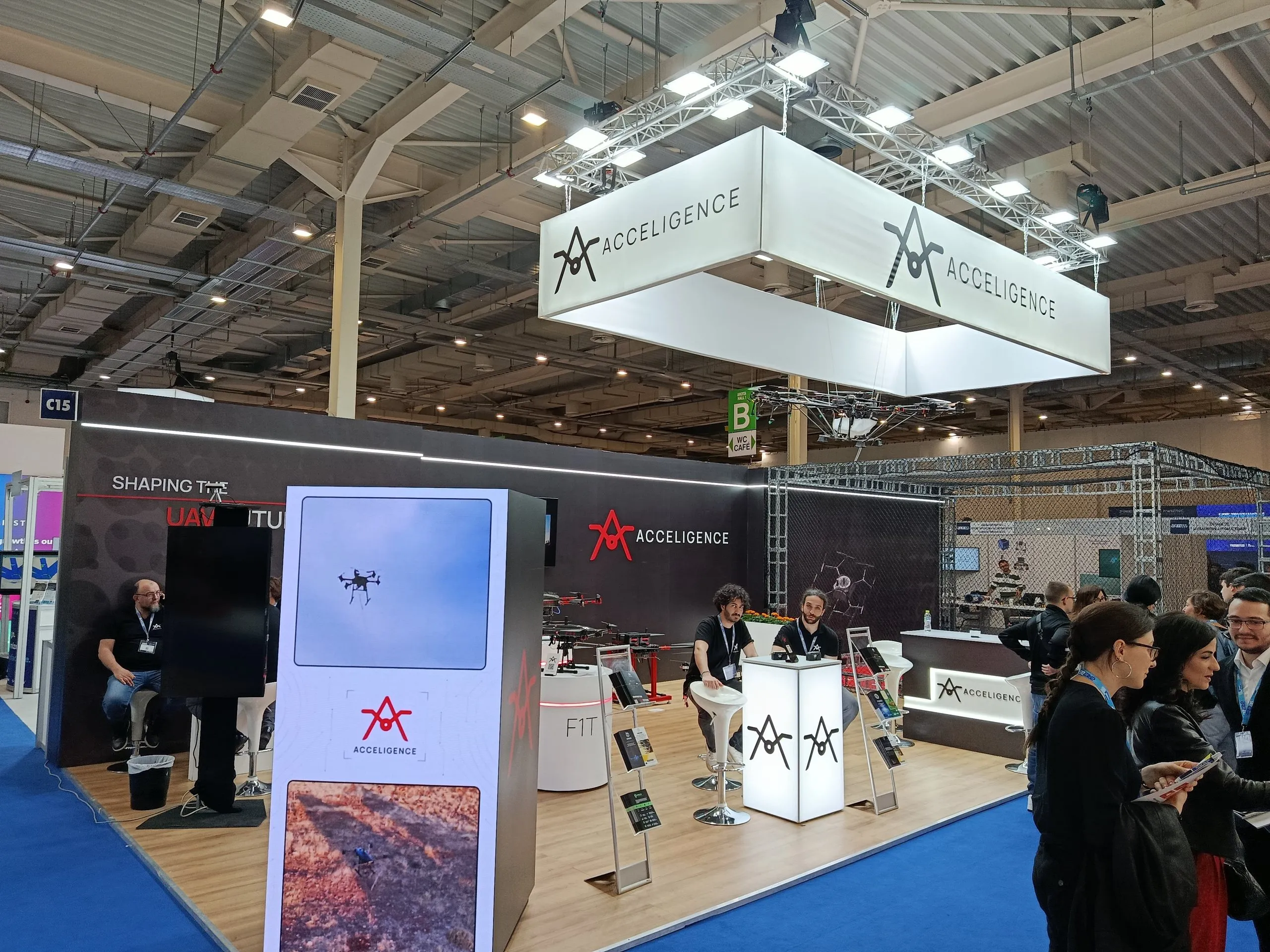 Acceligence exhibition stand